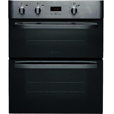 Hotpoint UHS53XS Built Under Double Oven in Stainless Steel Hotpoint UHS53XS Built Under Double Oven in Stainless Steel